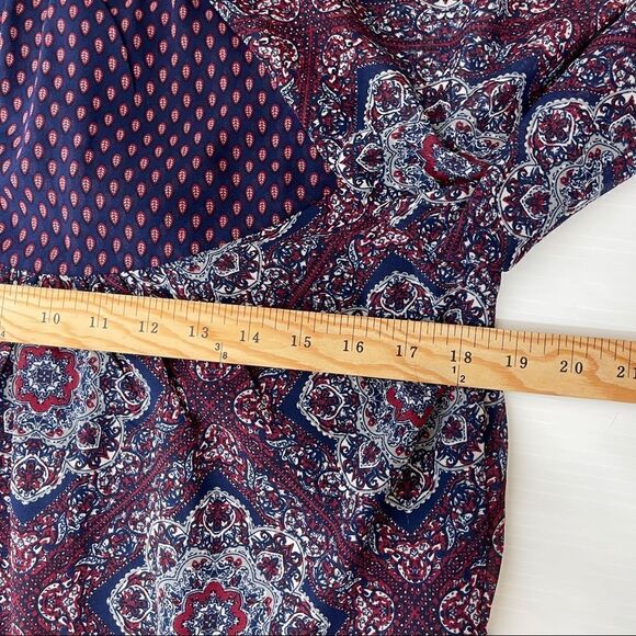 Ricki's Peasant Blouse Blue Boho Lined Women's Medium - Picture 6 of 7